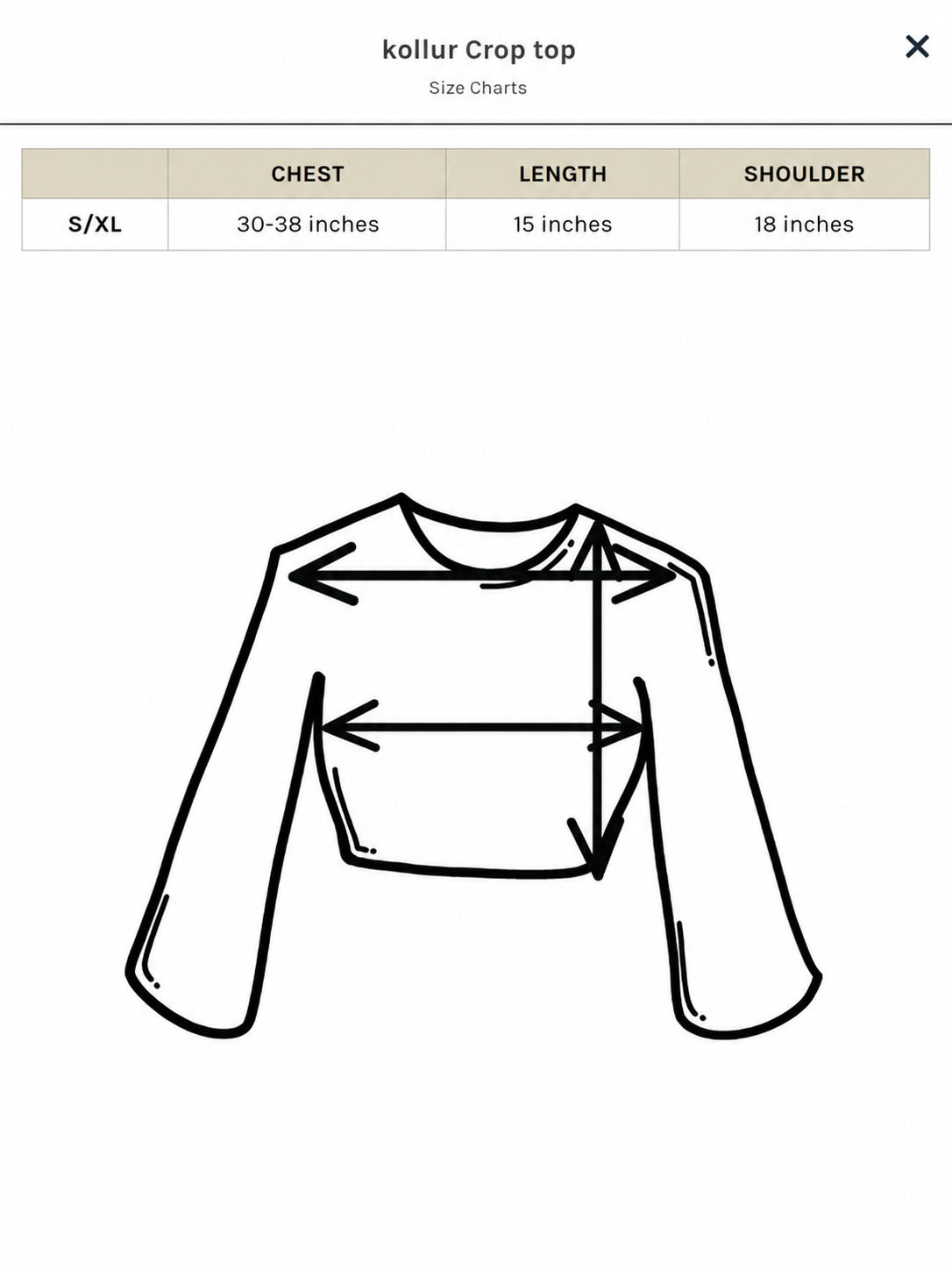 Kollur Crop top